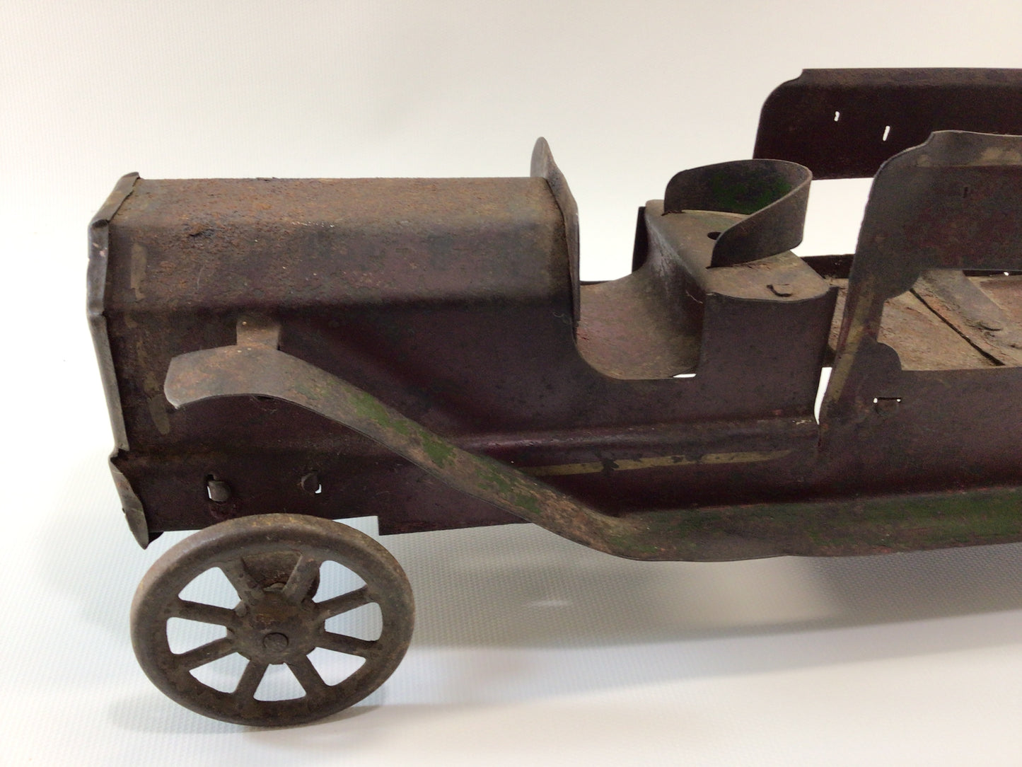 Dayton Pressed Steel Antique Circa 1920 Toy Fire Truck 20" Climber Engine