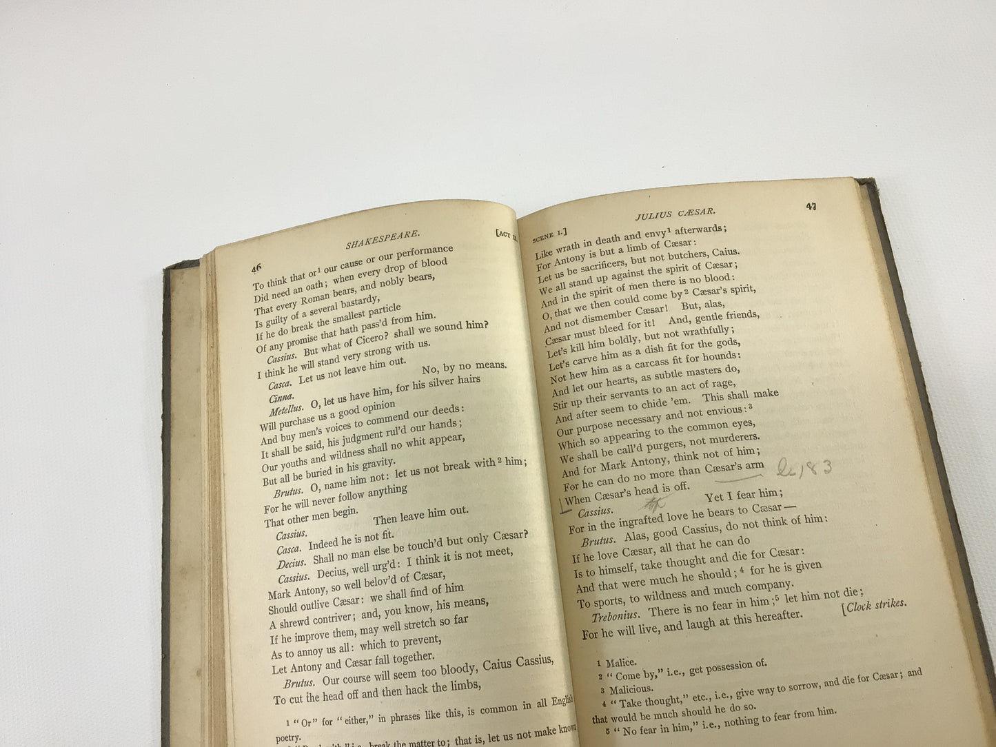 Antique Eclectic English Classics School Book William Skakespeare The Tragedy of Julius Caesar 1898 Edition