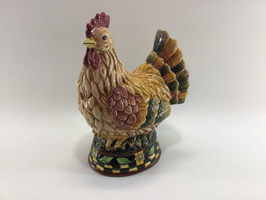 Ceramic Chicken Figurine Bella Casa by Ganz Country Farmhouse Kitchen Decor