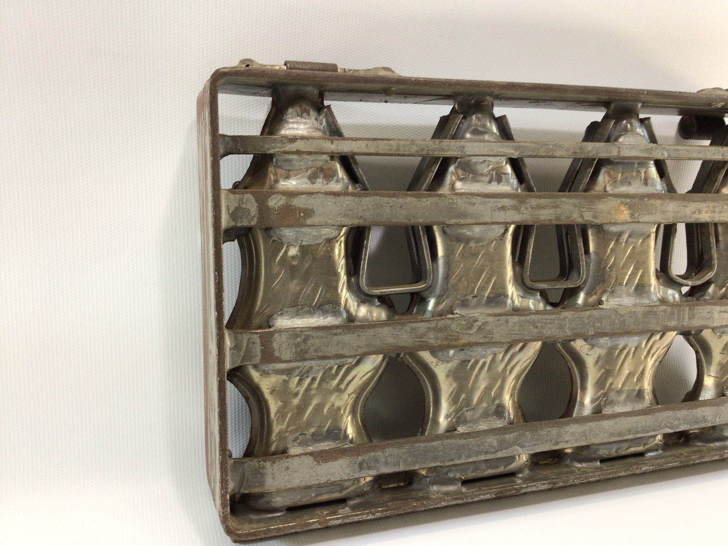 Hinged German Chocolate Mold Easter Ducklings Antique Rustic Holiday Kitchen Decor