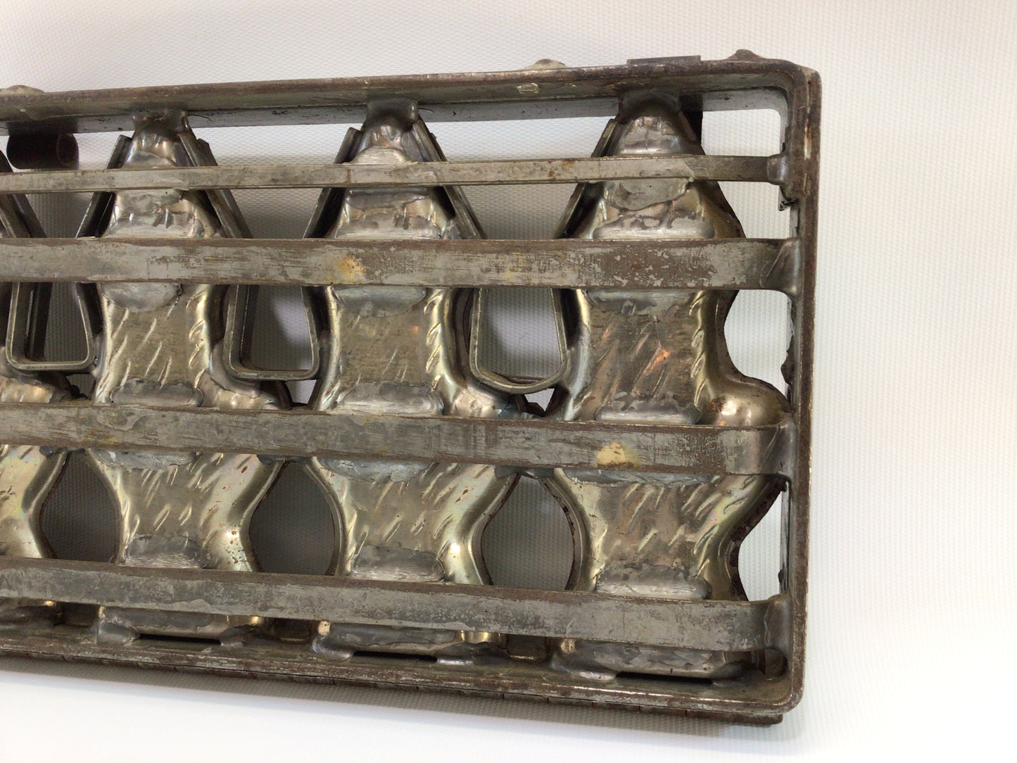 Hinged German Chocolate Mold Easter Ducklings Antique Rustic Holiday Kitchen Decor