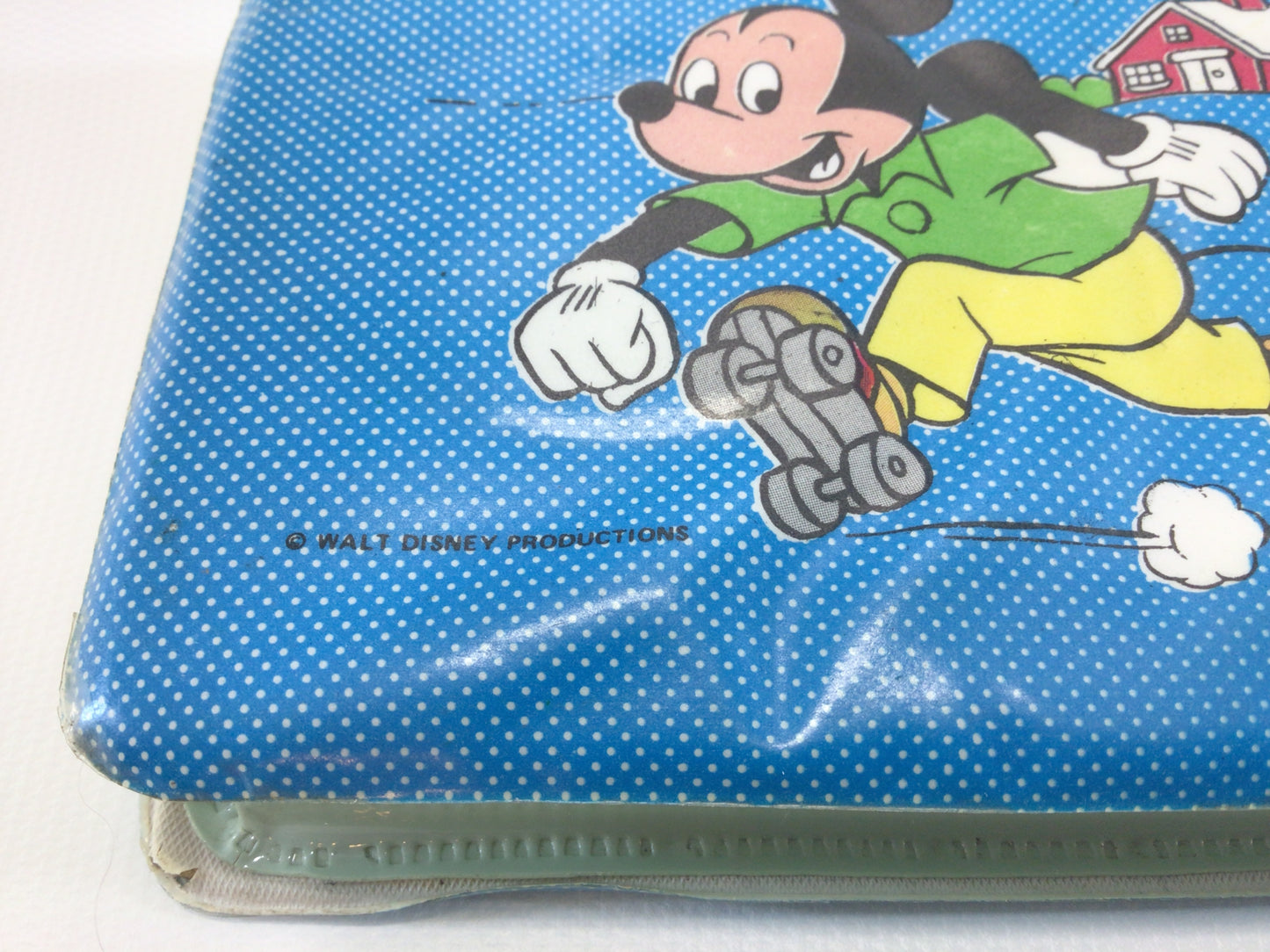 Vinyl Mickey Mouse Walt Disney Pencil Box Vintage School Days Accessories Toy