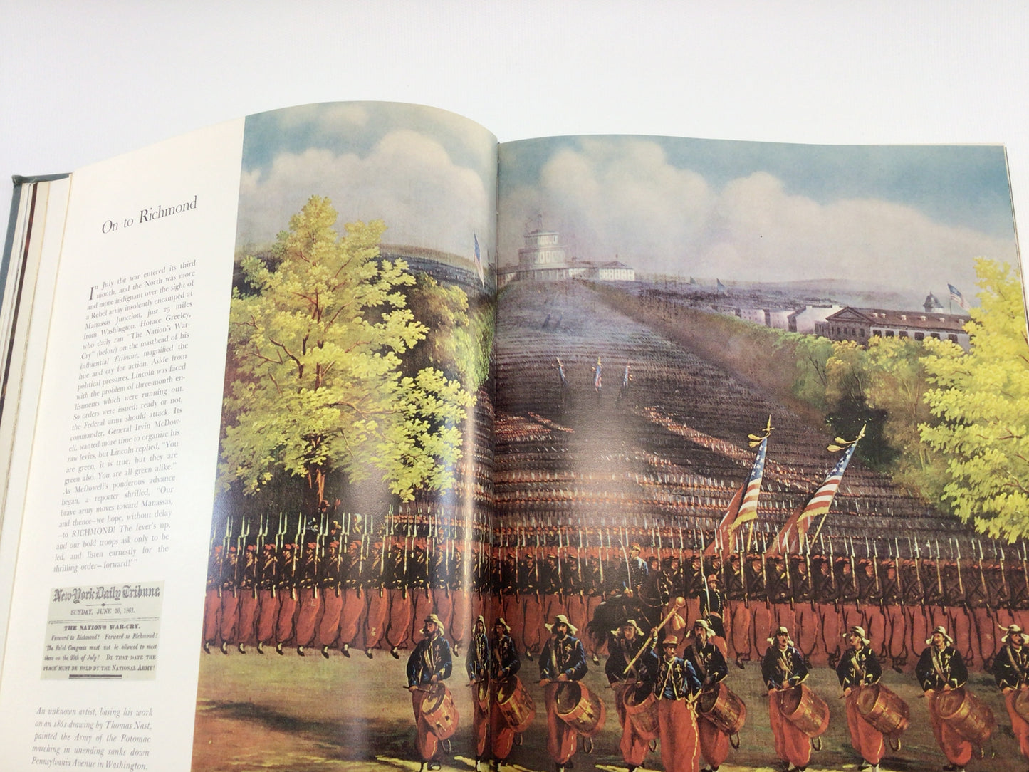 History Book The American Heritage Picture History of The Civil War Copyright 1960