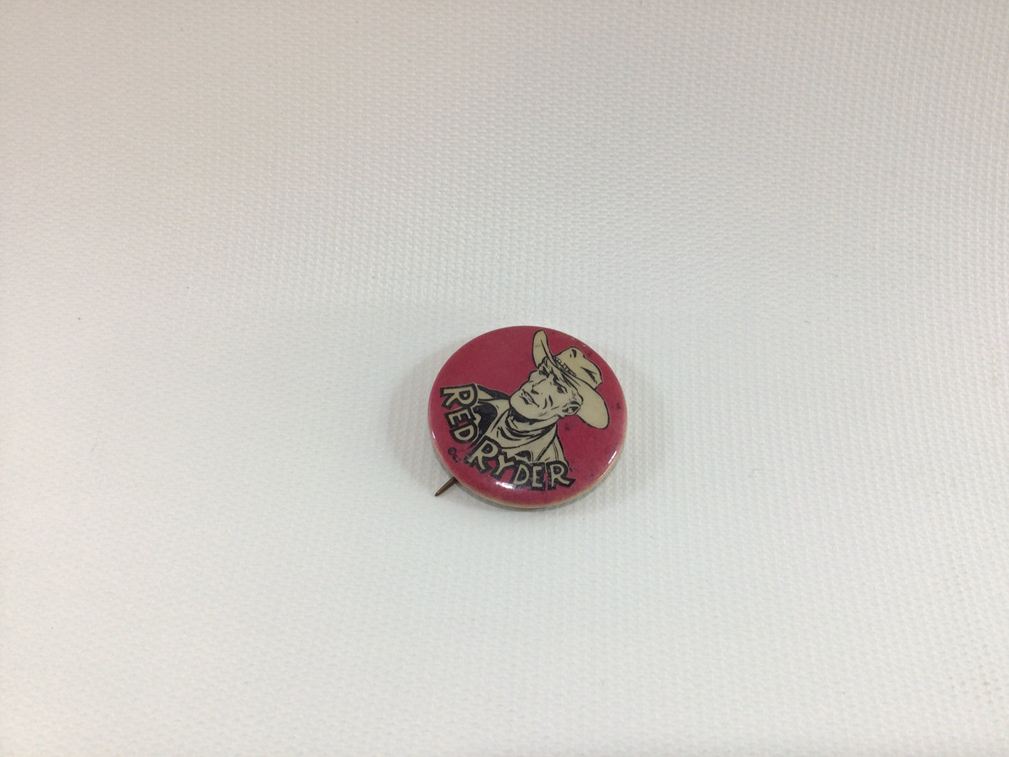 Red Ryder Vintage Celluloid Pinback Button Made in USA