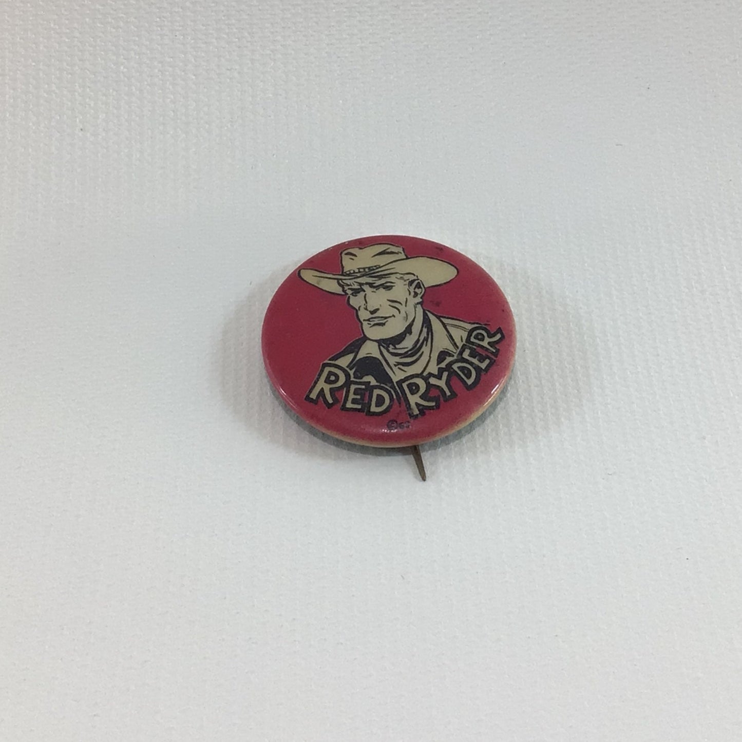 Red Ryder Vintage Celluloid Pinback Button Made in USA