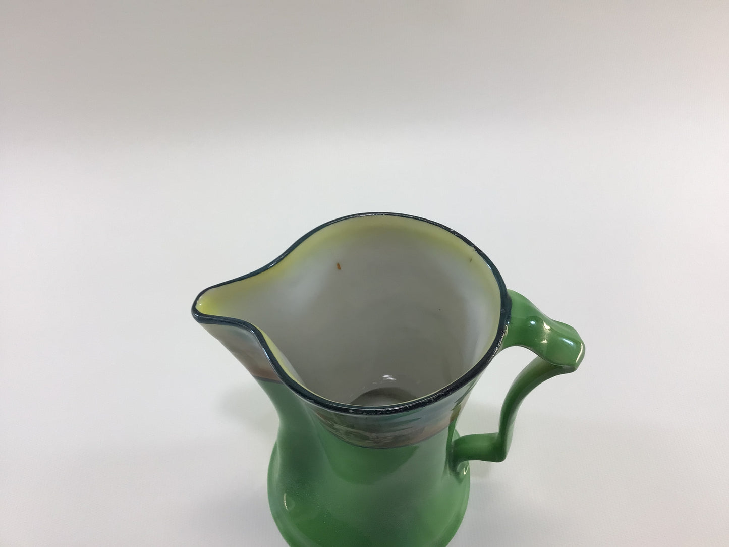 Royal Bayreuth Ceramic Pottery Jug Milk Pitcher Antique Farmhouse Kitchen Decor Hunting Motif