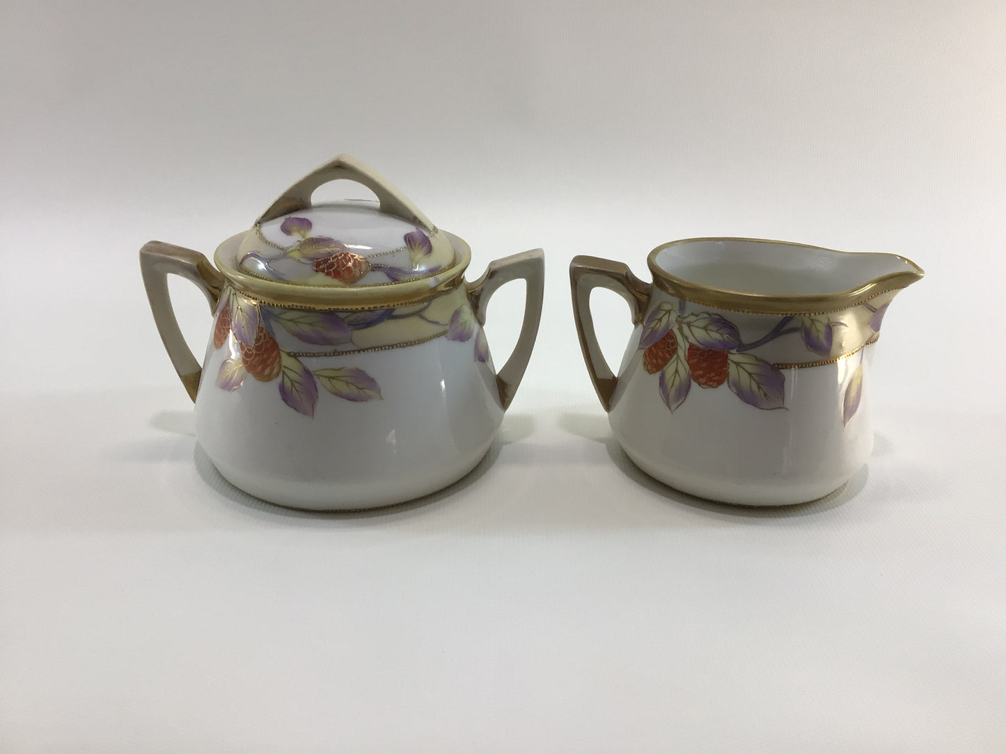 Nippon Ceramic Sugar and Creamer Set Antique Home Dining Decor