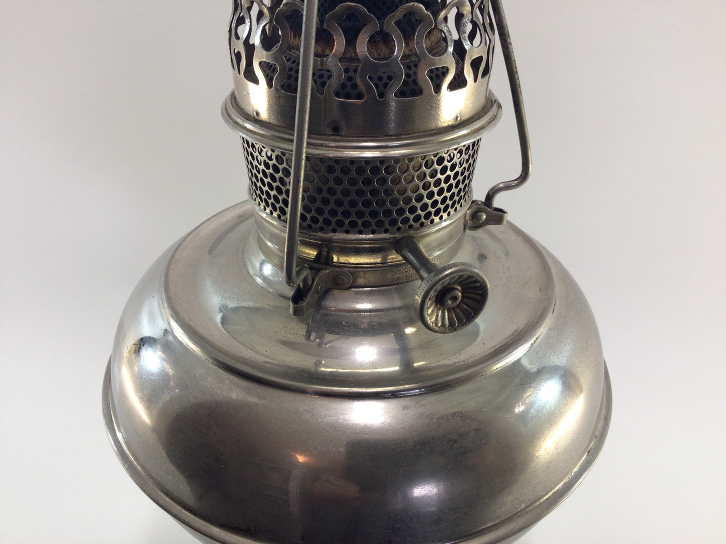 Nickel Plated Rayo Kerosene Oil Lamp Antique Home Lighting Decor