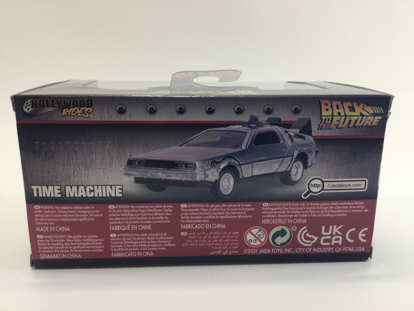 Jada 2021 Hollywood Rides Delorean Time Machine Collectible Diecast Back to the Future Toy Car