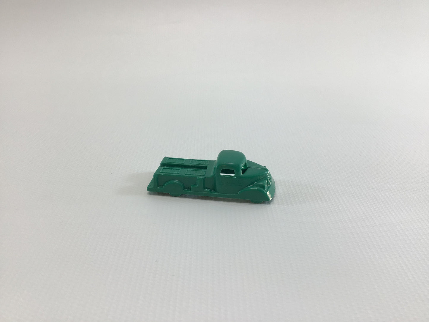 Cracker Jack Prize Utility Truck 1950s Vintage Miniature Toy Green Plastic