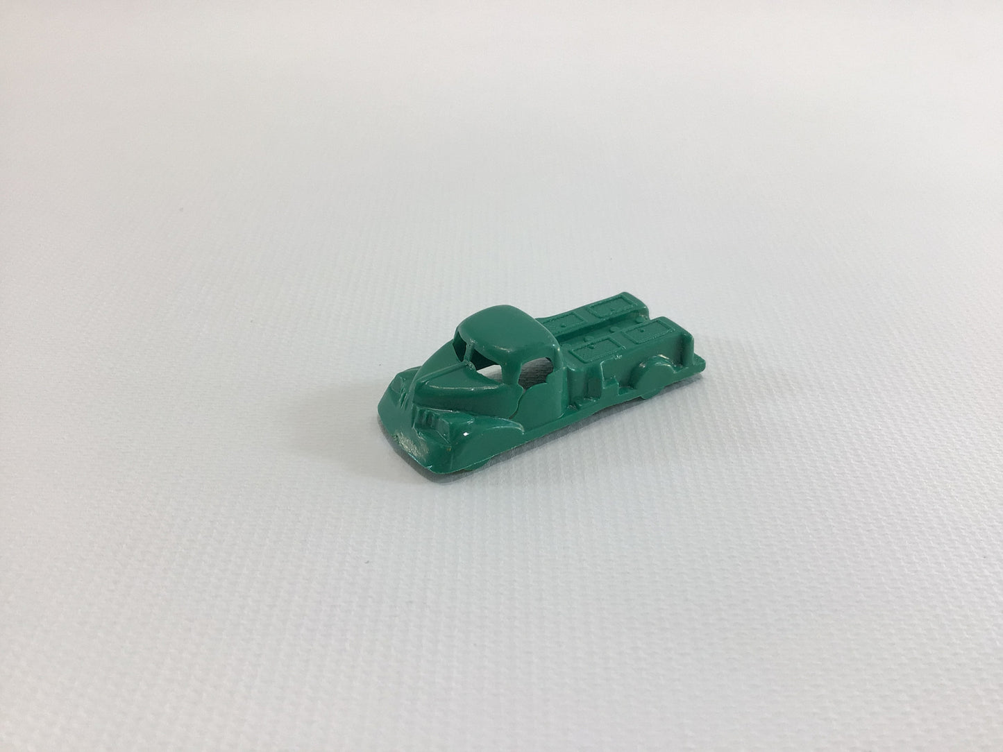 Cracker Jack Prize Utility Truck 1950s Vintage Miniature Toy Green Plastic