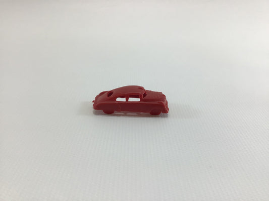 Cracker Jack Prize Fire Chief Sedan 1950s Vintage Miniature Red Plastic Toy