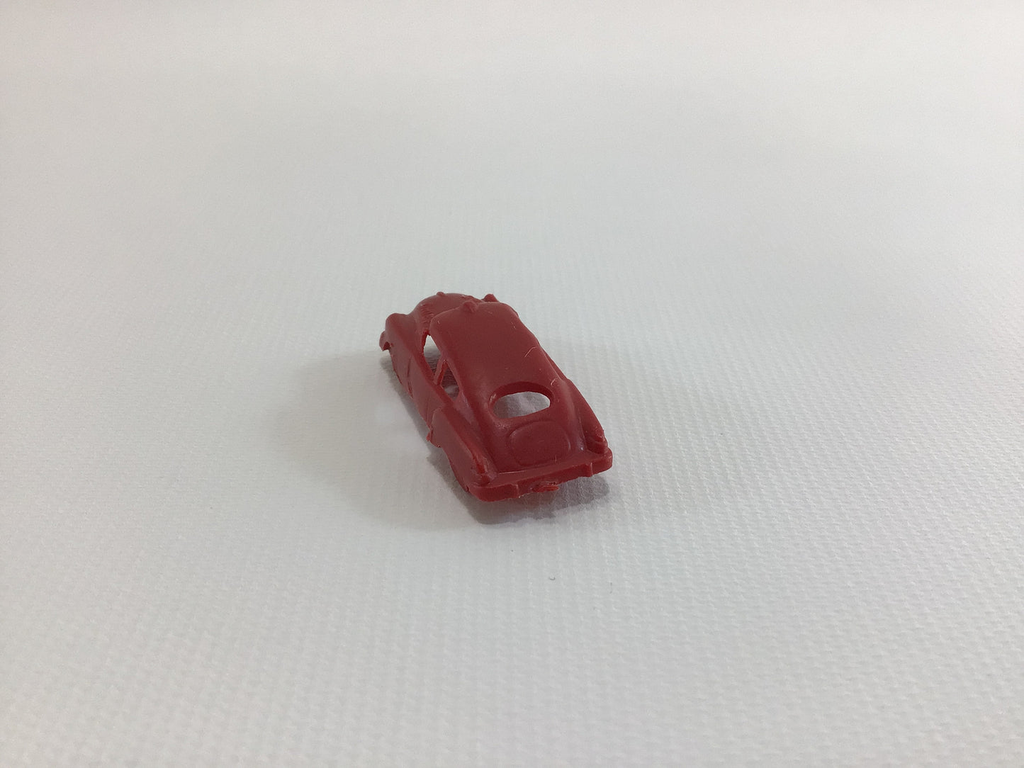 Cracker Jack Prize Fire Chief Sedan 1950s Vintage Miniature Red Plastic Toy