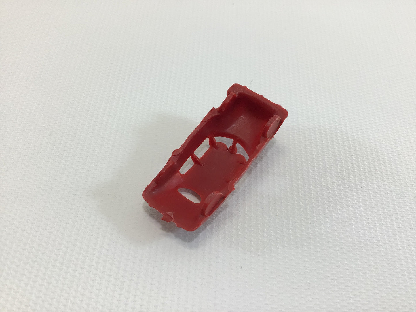 Cracker Jack Prize Fire Chief Sedan 1950s Vintage Miniature Red Plastic Toy