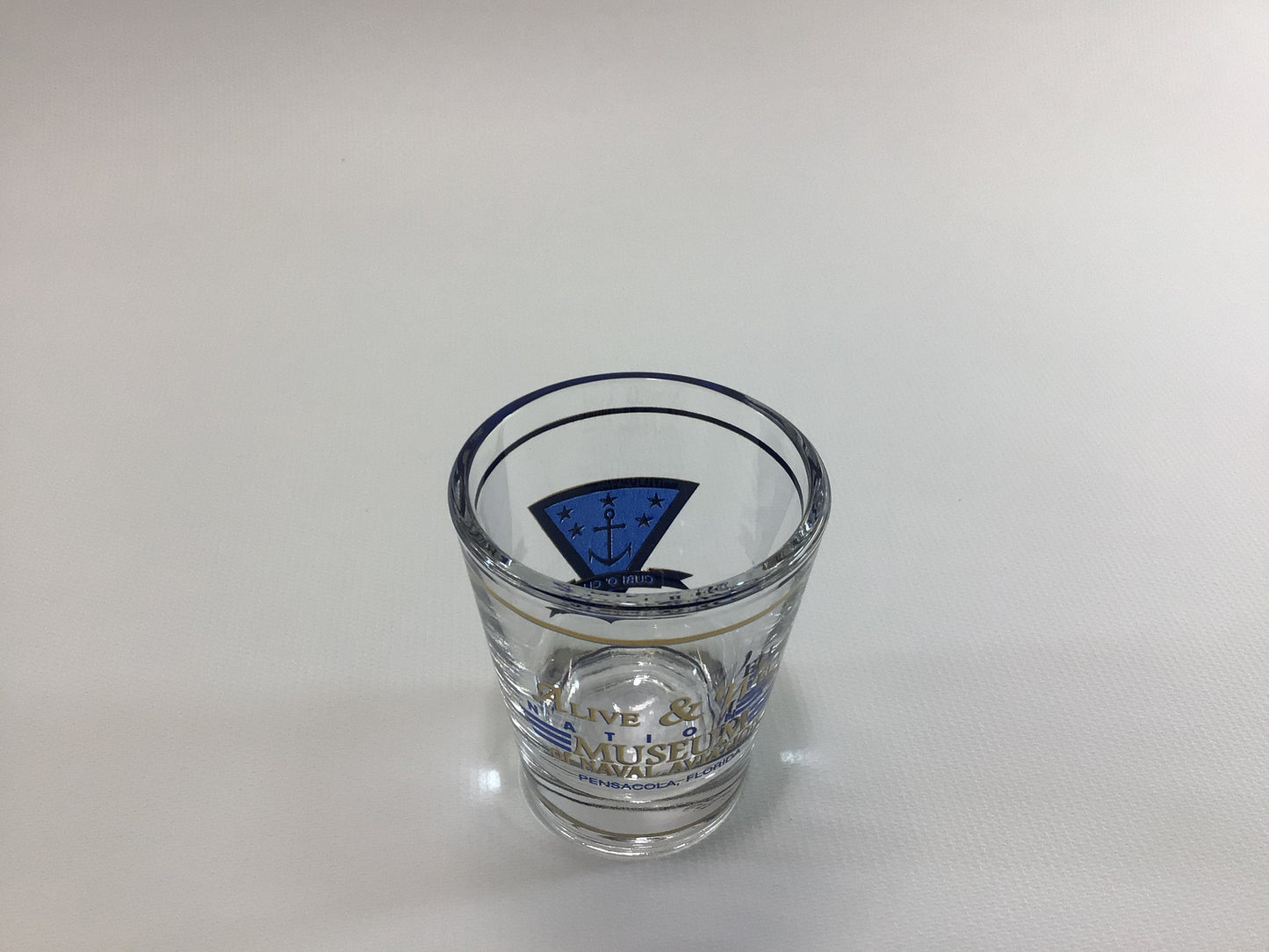 Shot Glass Vintage Cubio Club Naval Aviation Museum Souvenir Pensacola Florida