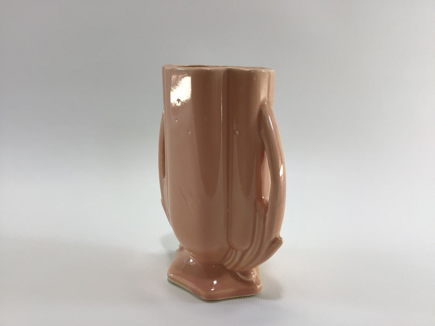 McCoy Pottery Vase 6" Pink Art Deco 1930's Home Decor