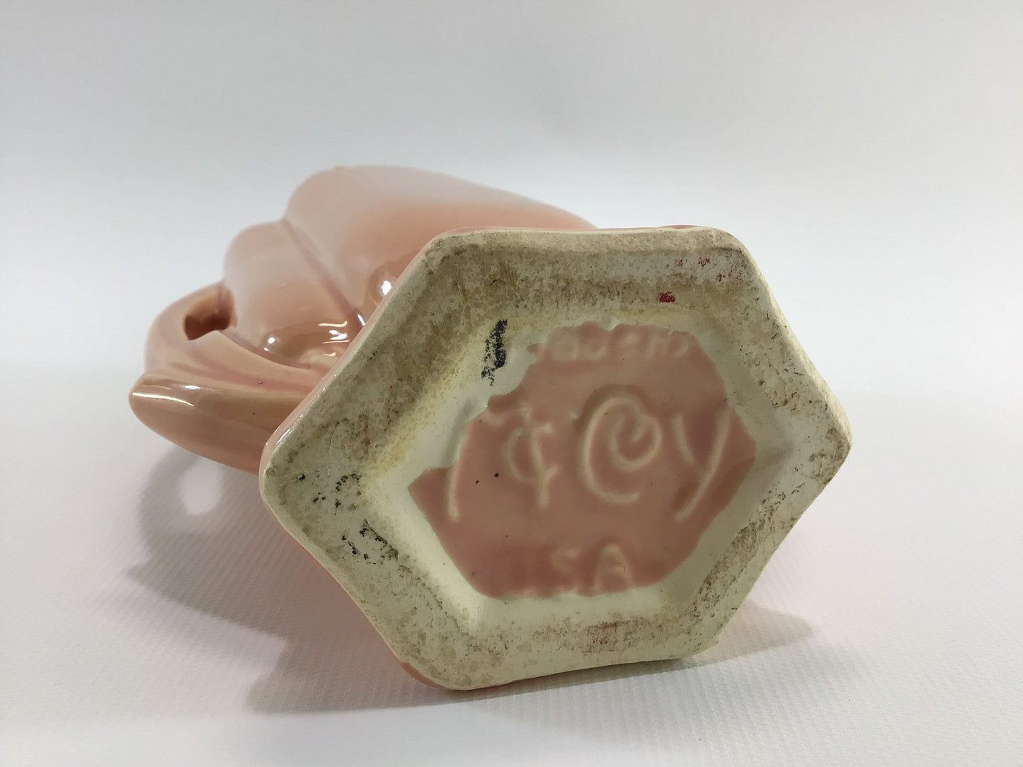 McCoy Pottery Vase 6" Pink Art Deco 1930's Home Decor