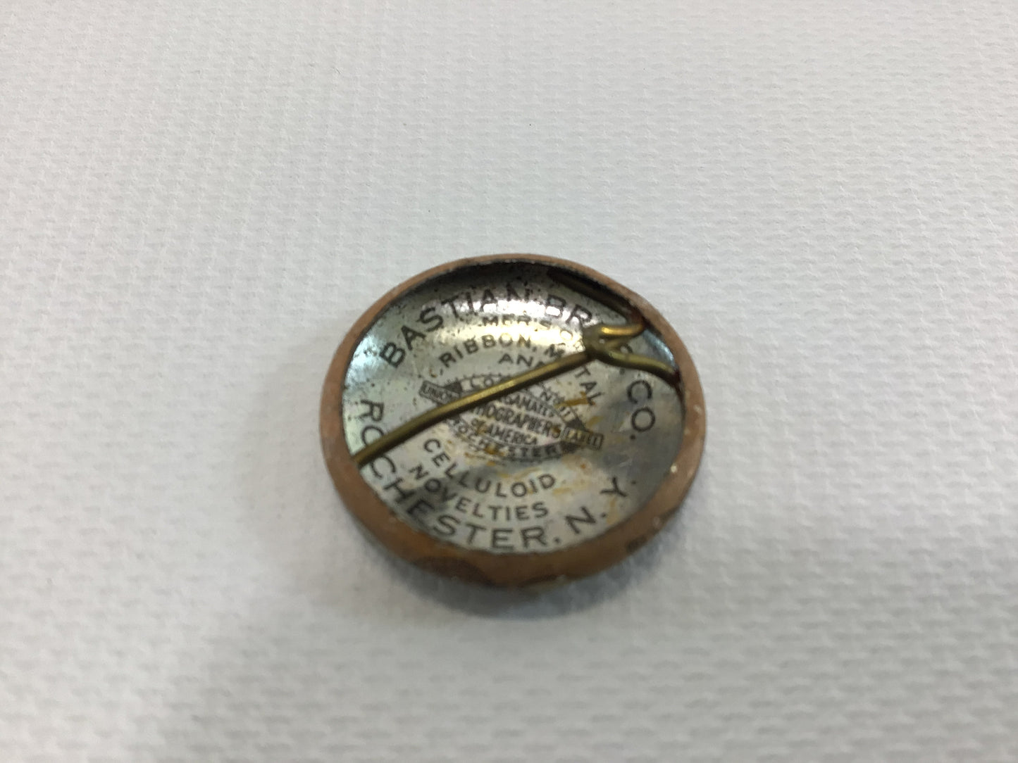 United Automobile Workers 1938 May Convention Pin Vintage Detroit Memorabilia Bastian Bros Celluloid Novelties Pinback Button UAW CIO