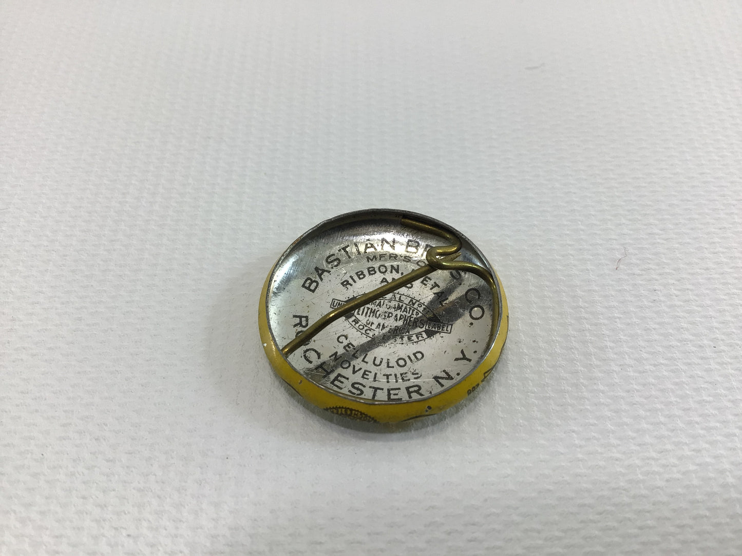 United Automobile Workers 1938 February Convention Pin Vintage Detroit Memorabilia Bastian Bros Celluloid Novelties Pinback Button UAW CIO