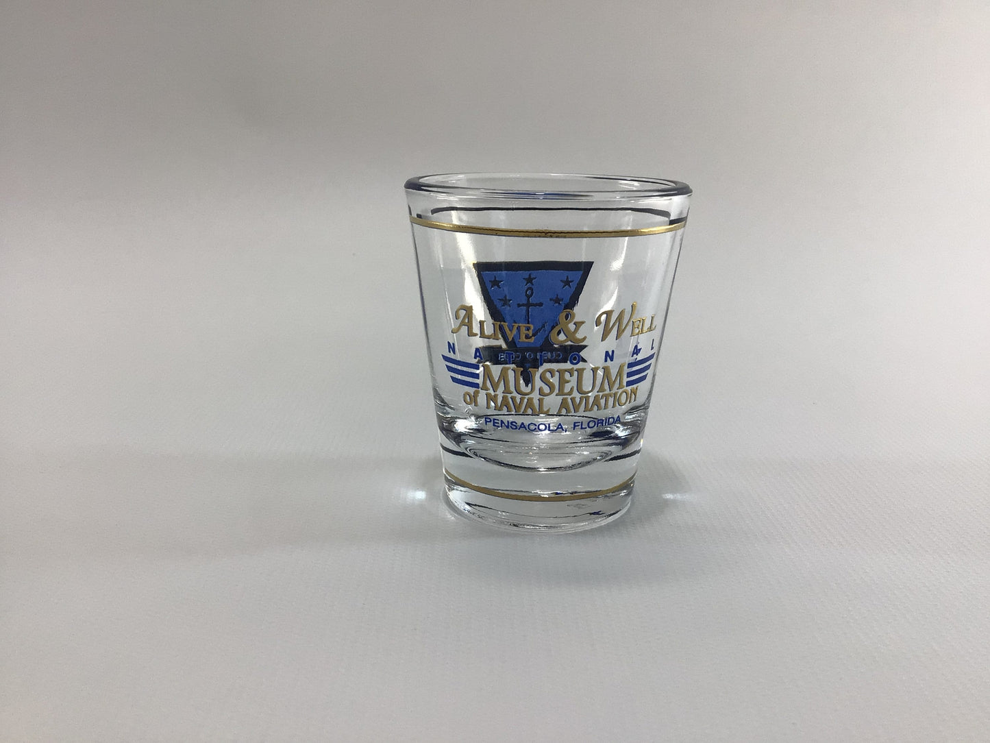 Shot Glass Vintage Cubio Club Naval Aviation Museum Souvenir Pensacola Florida