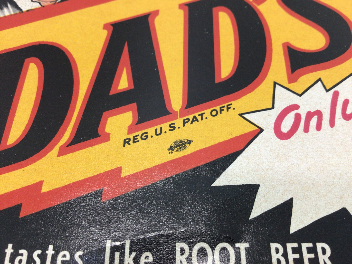 Dad's Root Beer Label Full Quart Mama Size Vintage Chicago Advertising Ephemera