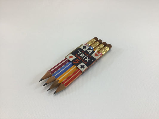 Trix Card Pencils Eberhard Faber No 445  Vintage Kitschy Dime Store Novelty Ephemera