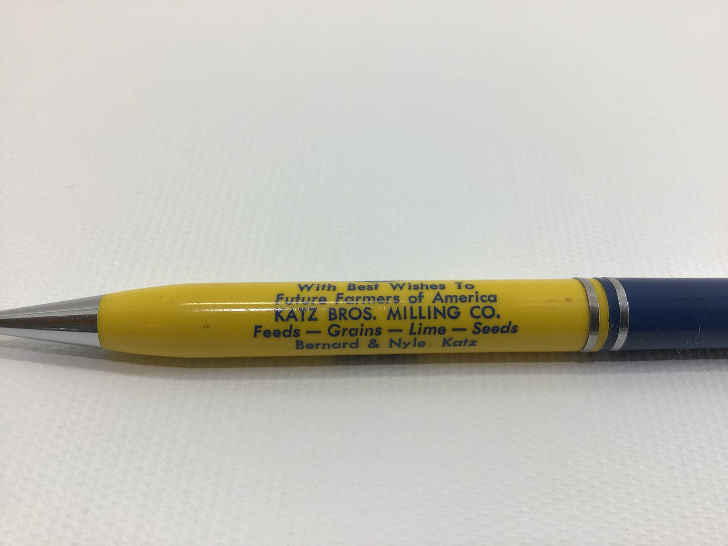 Osborne Mechanical Pencil Bast Wishes FFA Katz Bros Milling Co Vintage Advertising Give Away