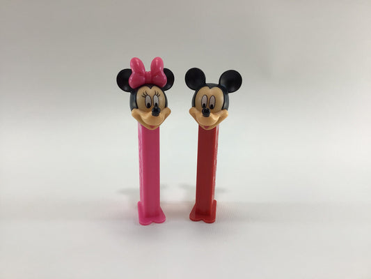 Walt Disney Characters PEZ Dispensers Vintage Toy Candy Containers Mickey and Minnie Mouse