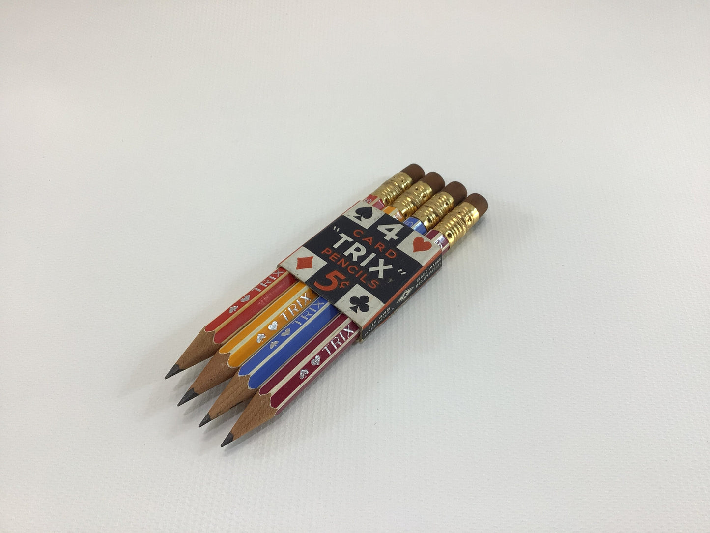 Trix Card Pencils Eberhard Faber No 445  Vintage Kitschy Dime Store Novelty Ephemera