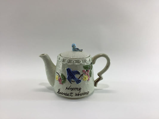 Enesco Ceramic Bluebird Teapot E-7266 Mid Century Kitchen Collectibles