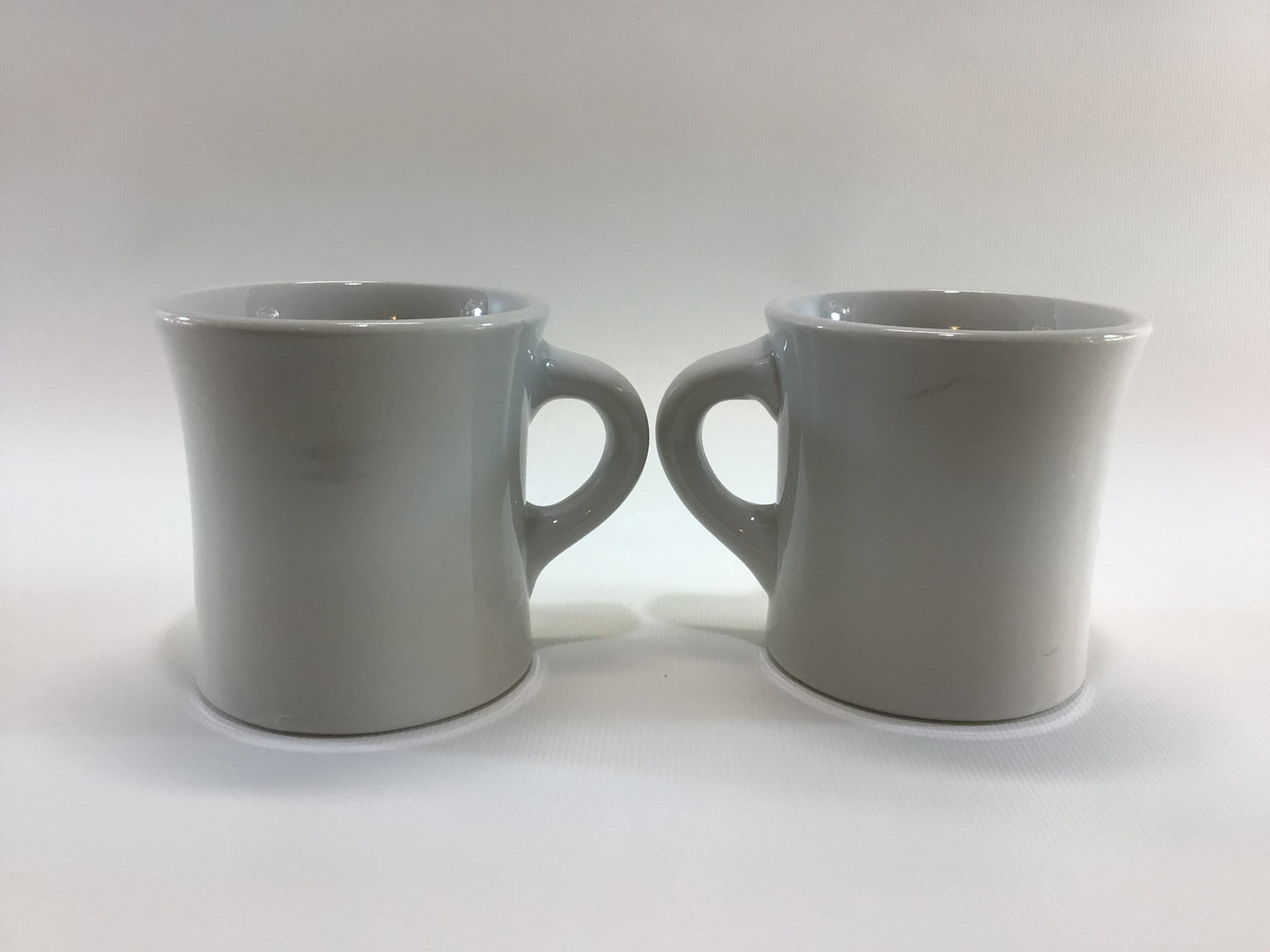 White Stoneware Coffee Cup Mugs Vintage Quality Made Shenango China