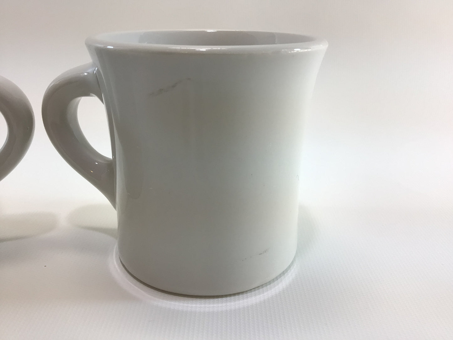 White Stoneware Coffee Cup Mugs Vintage Quality Made Shenango China