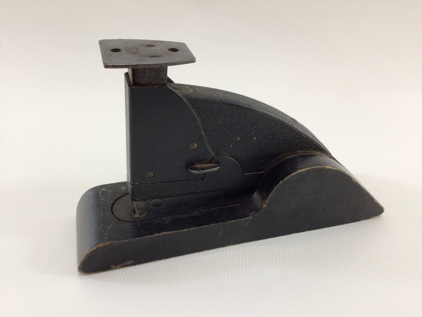 Desk Stapler Speed Products Black Model 3C Vintage Wooden Base Office Equipment Gadget