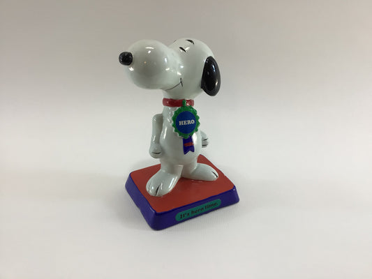 Peanuts Snoopy Figurine 1970s It's Hero Time Resin Statue Vintage Collectible Home Decor