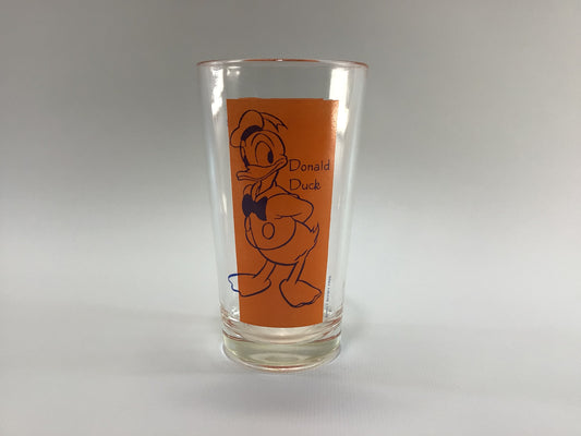 Donald and Daisy Duck Walt Disney Productions Vintage ACL Collectible 8 fl oz Drinking Glass