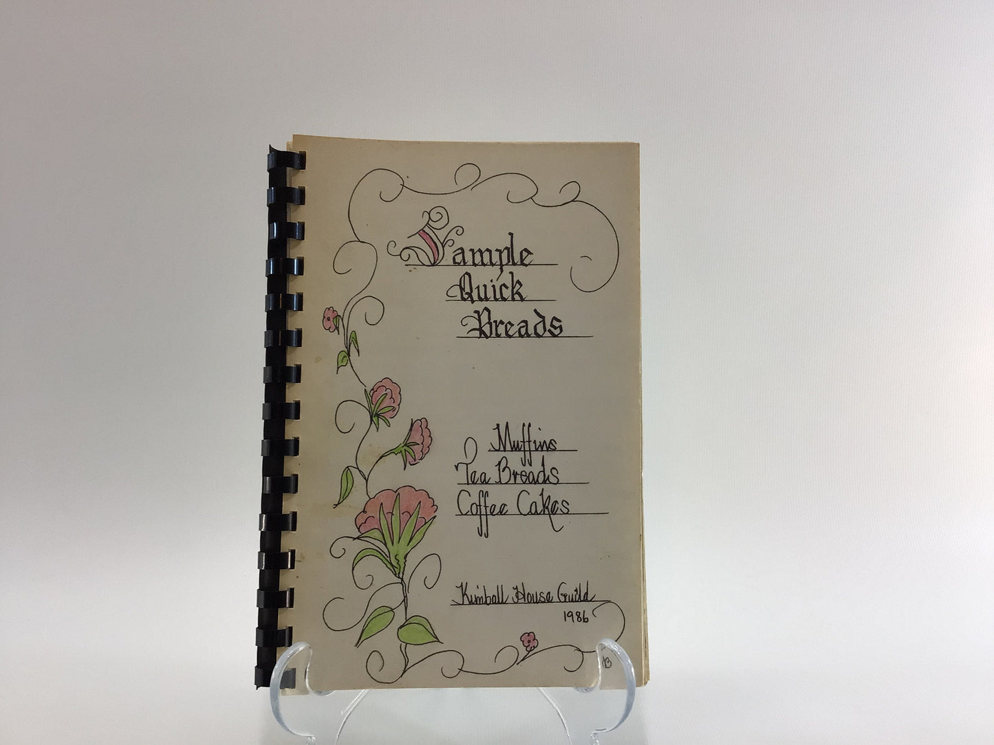 Vintage Spiral Bound Cookbook Sample Quick Breads Kimball House Guild Battle Creek 1986 Edition