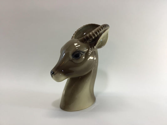 Gazelle Vase Planter 9" Royal Copley Vintage Art Pottery Home Decor