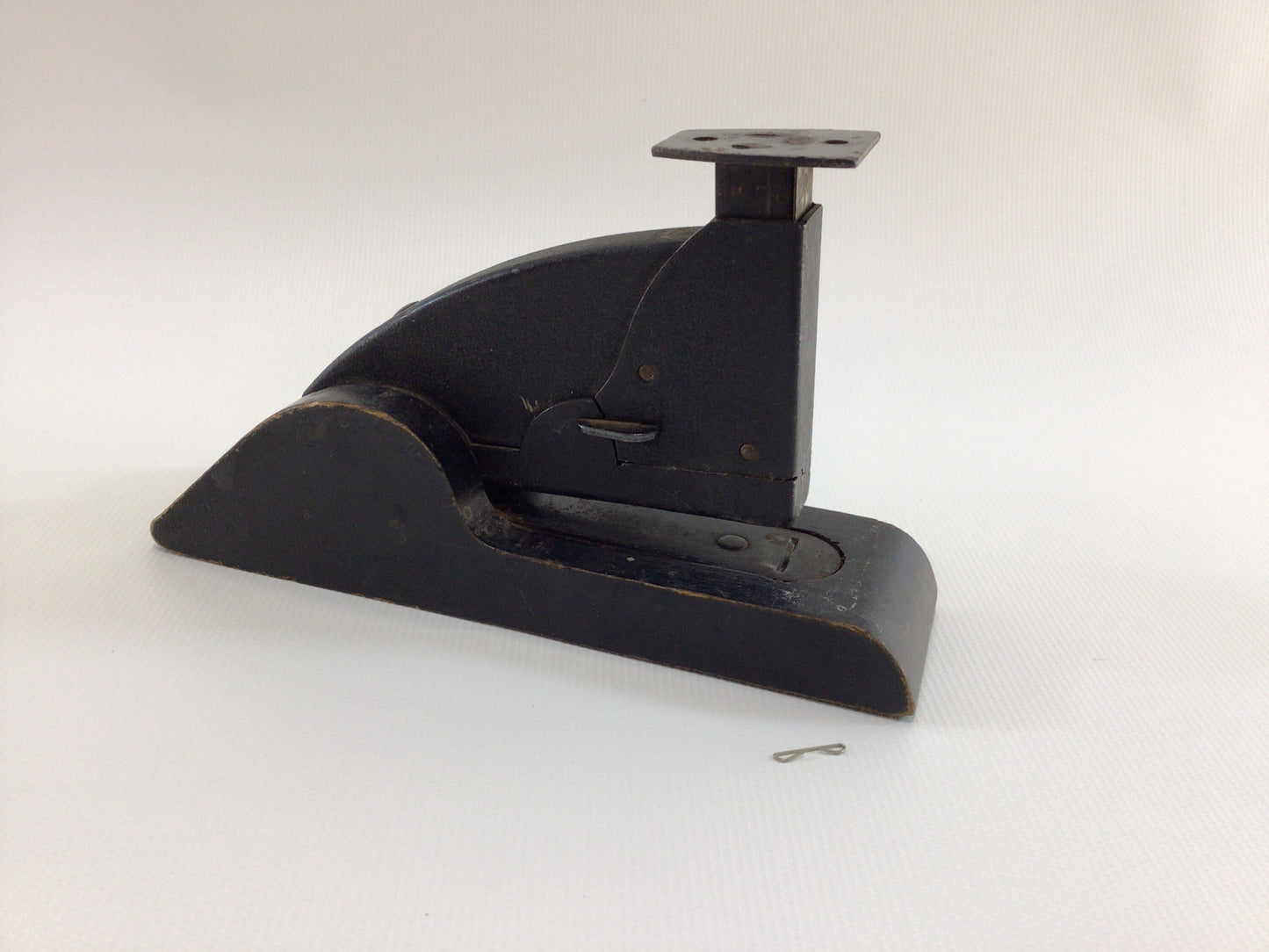 Desk Stapler Speed Products Black Model 3C Vintage Wooden Base Office Equipment Gadget