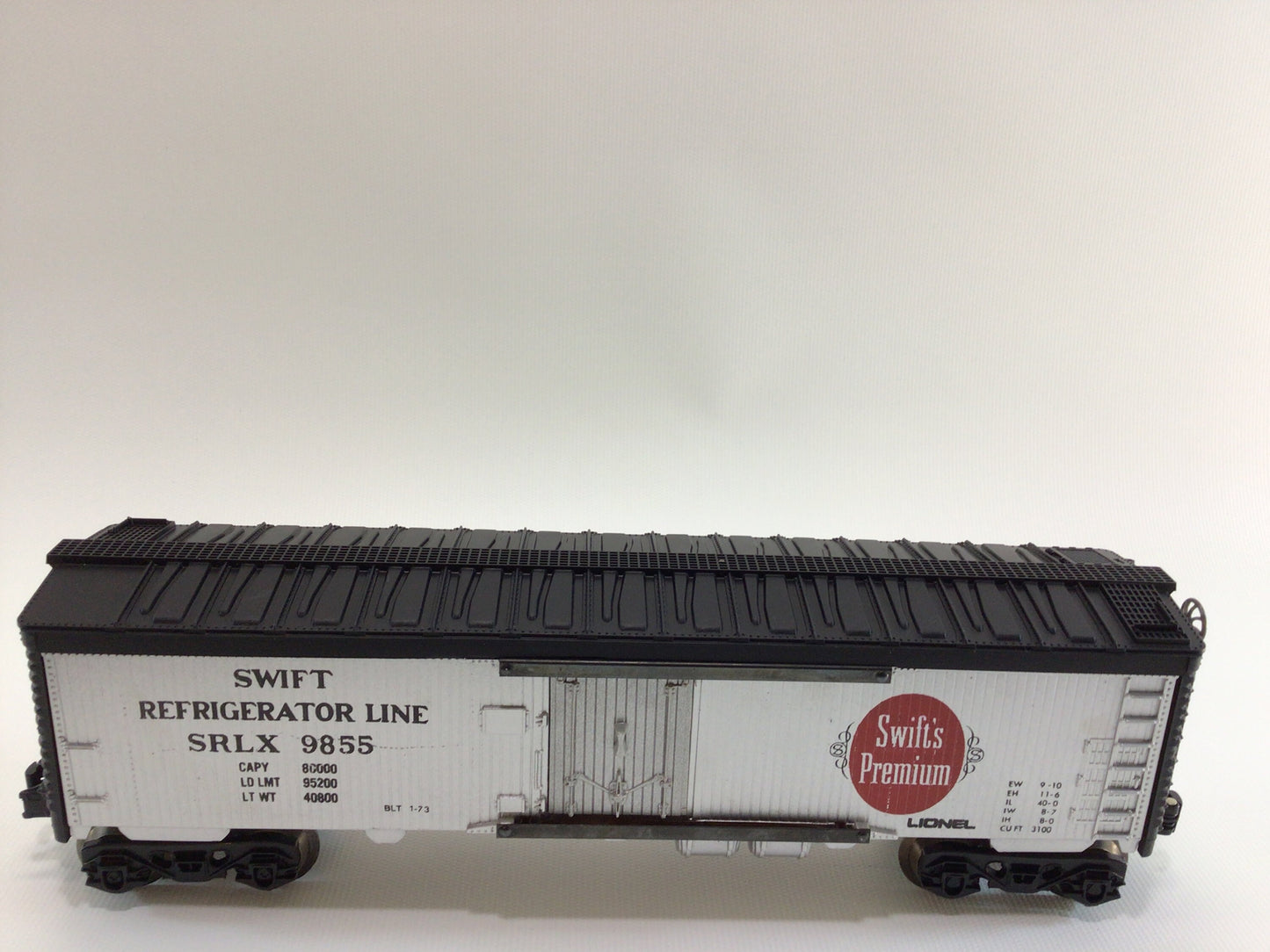 Lionel Box Car Swift Premium SRLX 9855 Vintage 1970s Miniature Modeling Model Railroad Big 027 Scale Wabash Cannonball Replacement Part