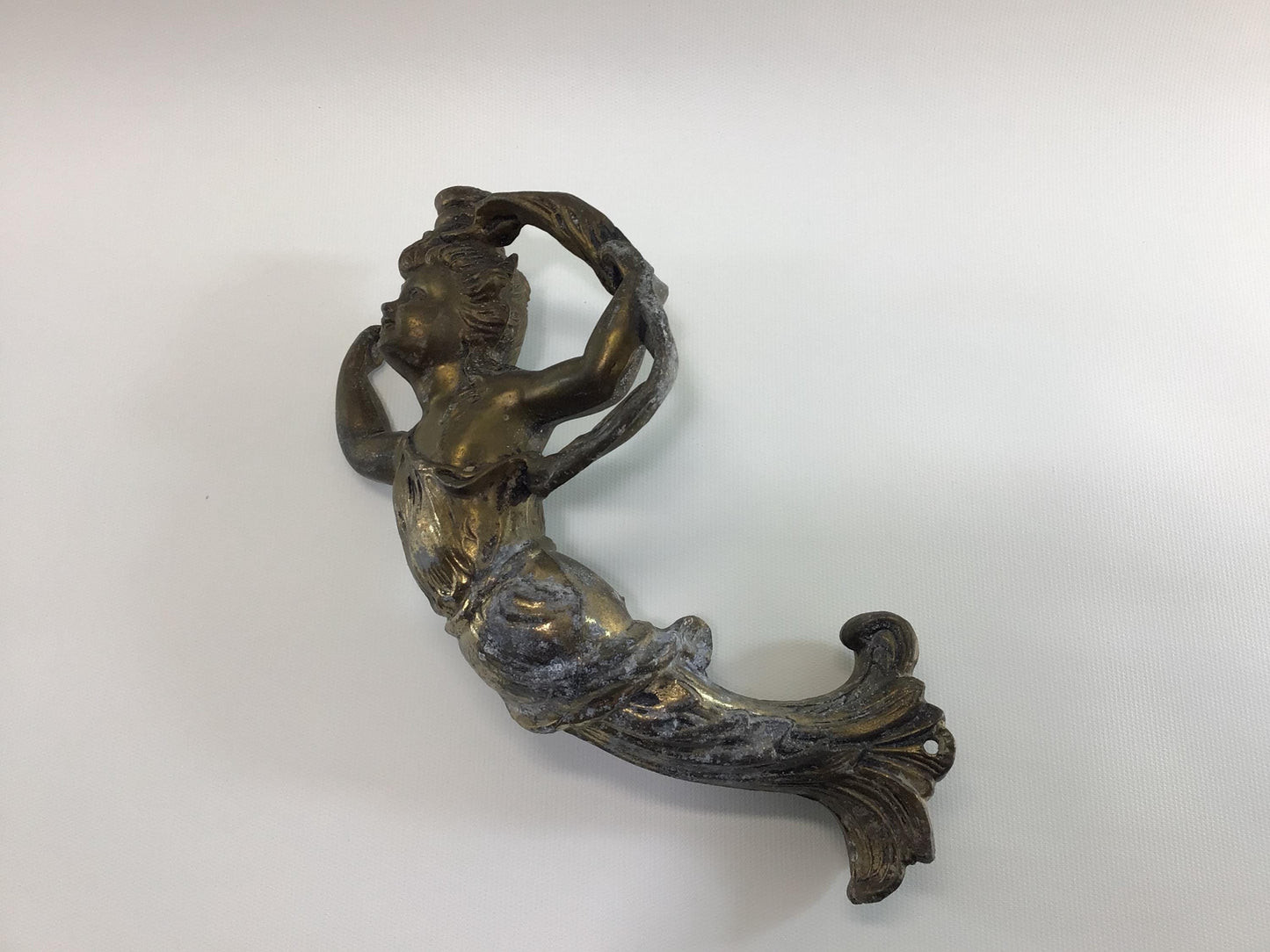 Bronze Mermaid Figural Lamp Part Antique Lighting Fixture Replacement Piece Moreau 652