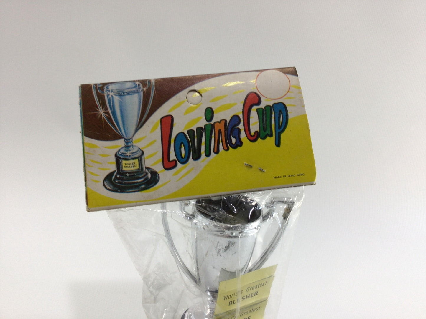 Loving Cup Novelty Gag Gift Trophy Vintage Made in Hong Kong Dime Store Toy