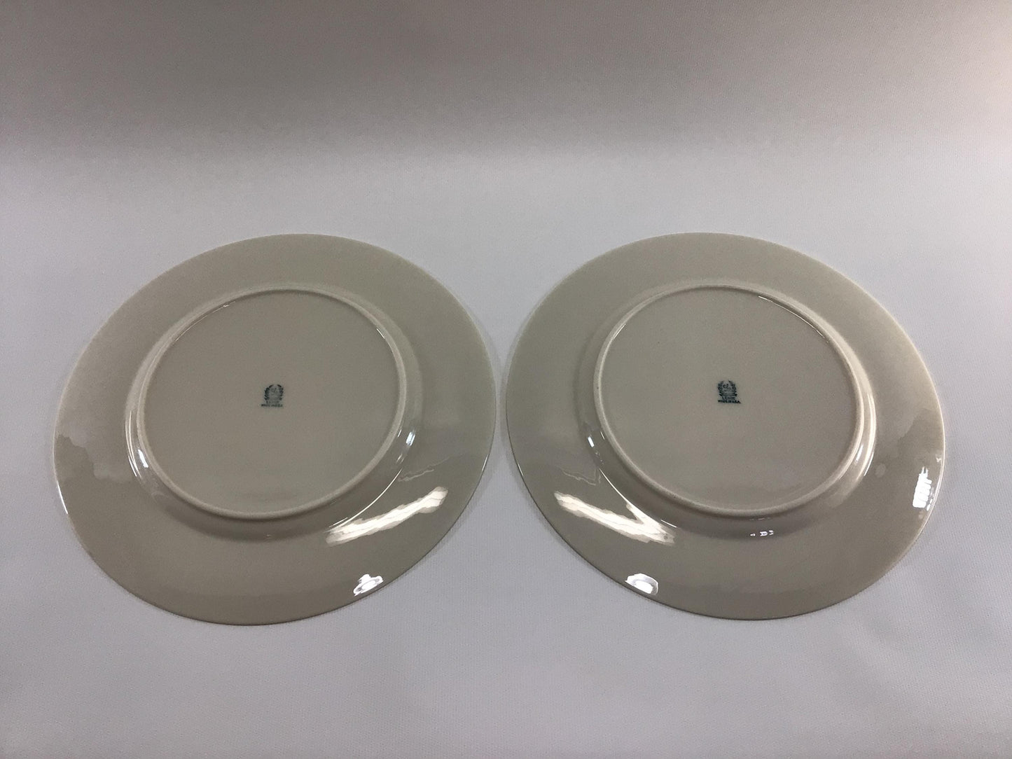 Lenox Terrace White China 10" Dinner Plates 2 Art Deco Era Dining Service Replacement Pieces