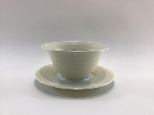 Lenox Terrace White China Gravy Boat with Attached Underplate Art Deco Era Dining Service Replacement Piece