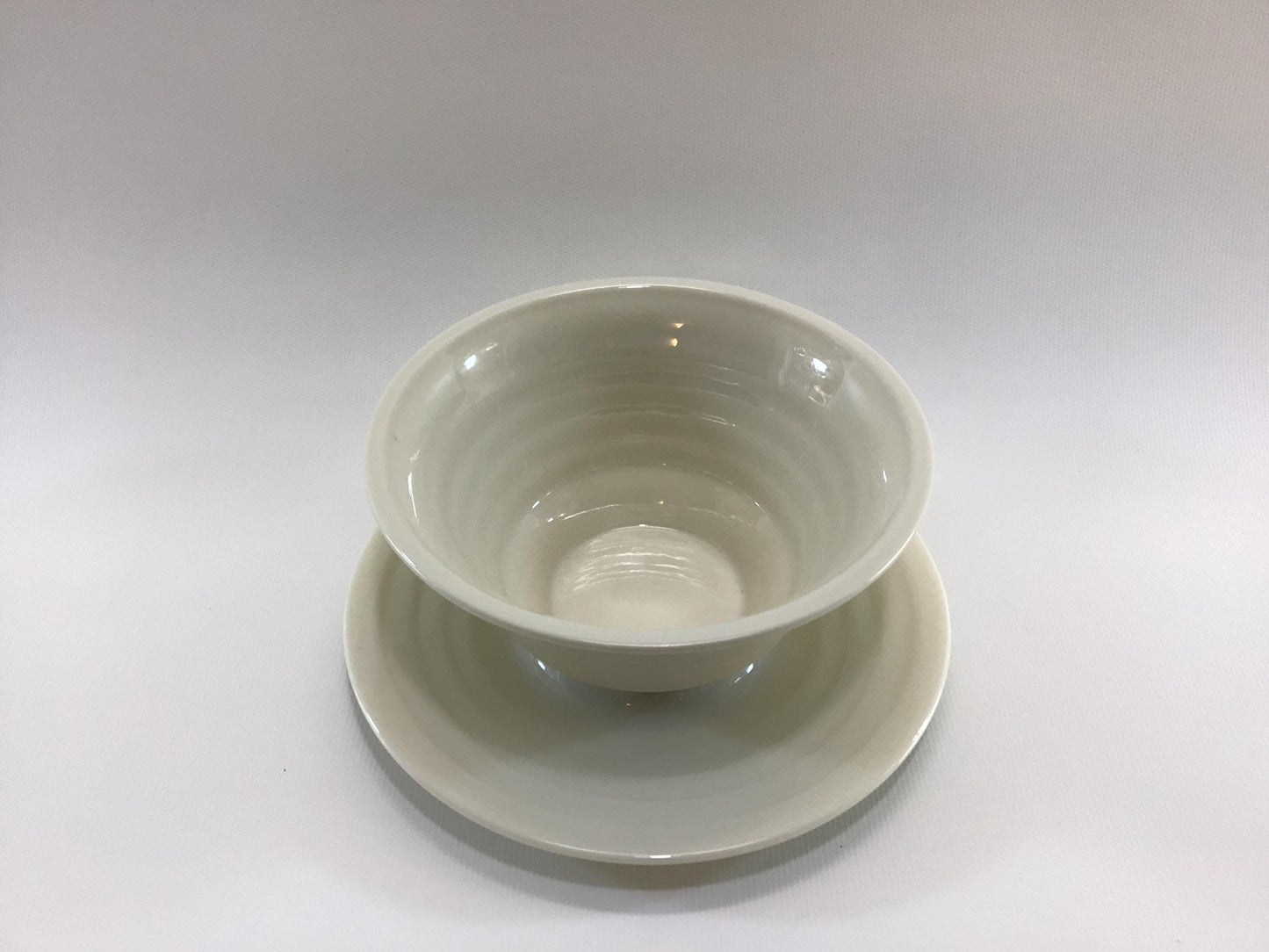 Lenox Terrace White China Gravy Boat with Attached Underplate Art Deco Era Dining Service Replacement Piece