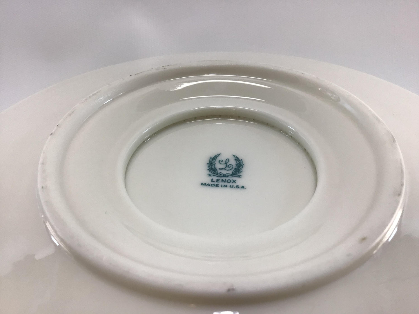 Lenox Terrace White China Gravy Boat with Attached Underplate Art Deco Era Dining Service Replacement Piece