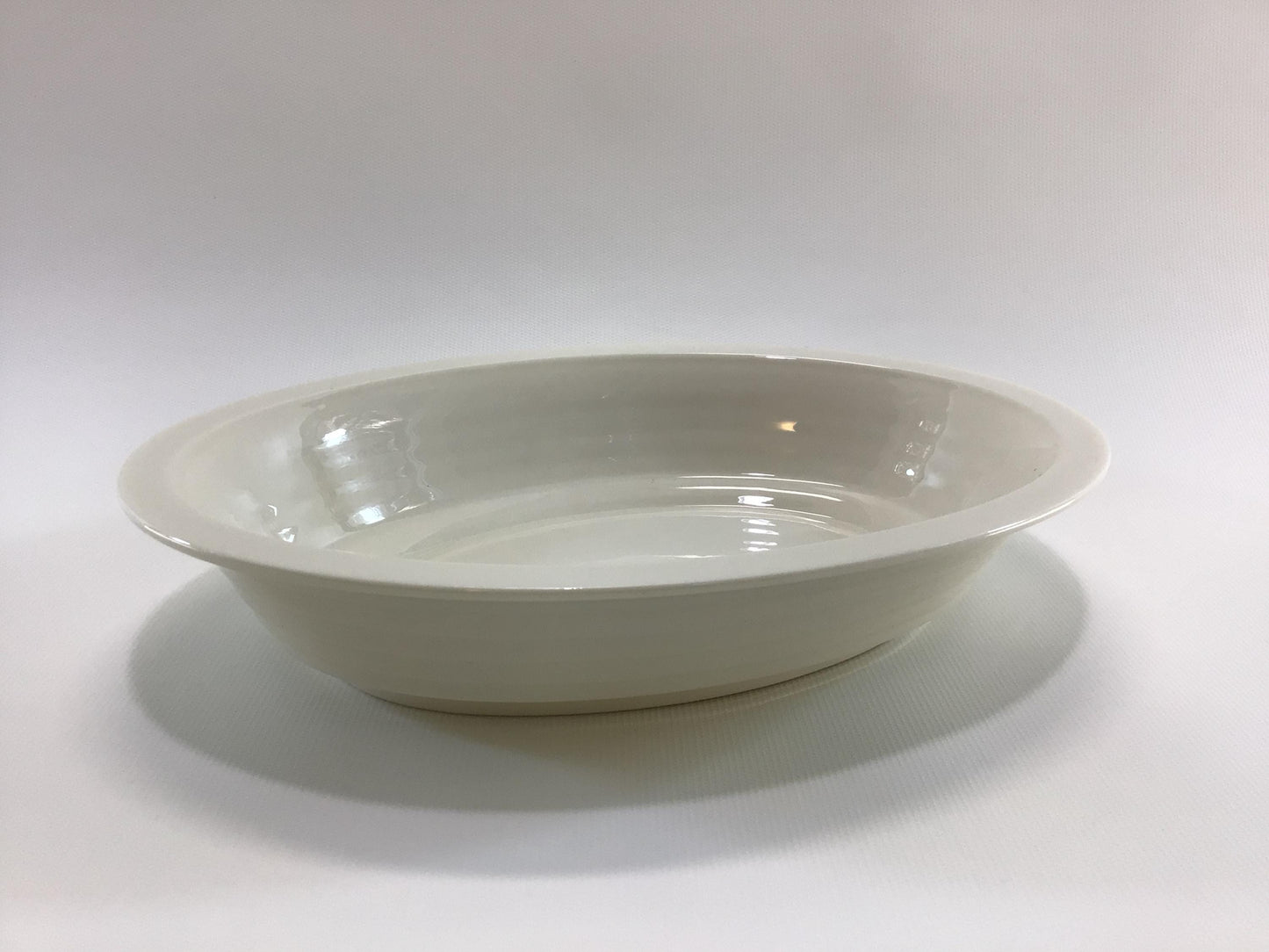 Lenox Terrace White China 9" Oval Vegetable Bowl Art Deco Era Dining Service Replacement Piece