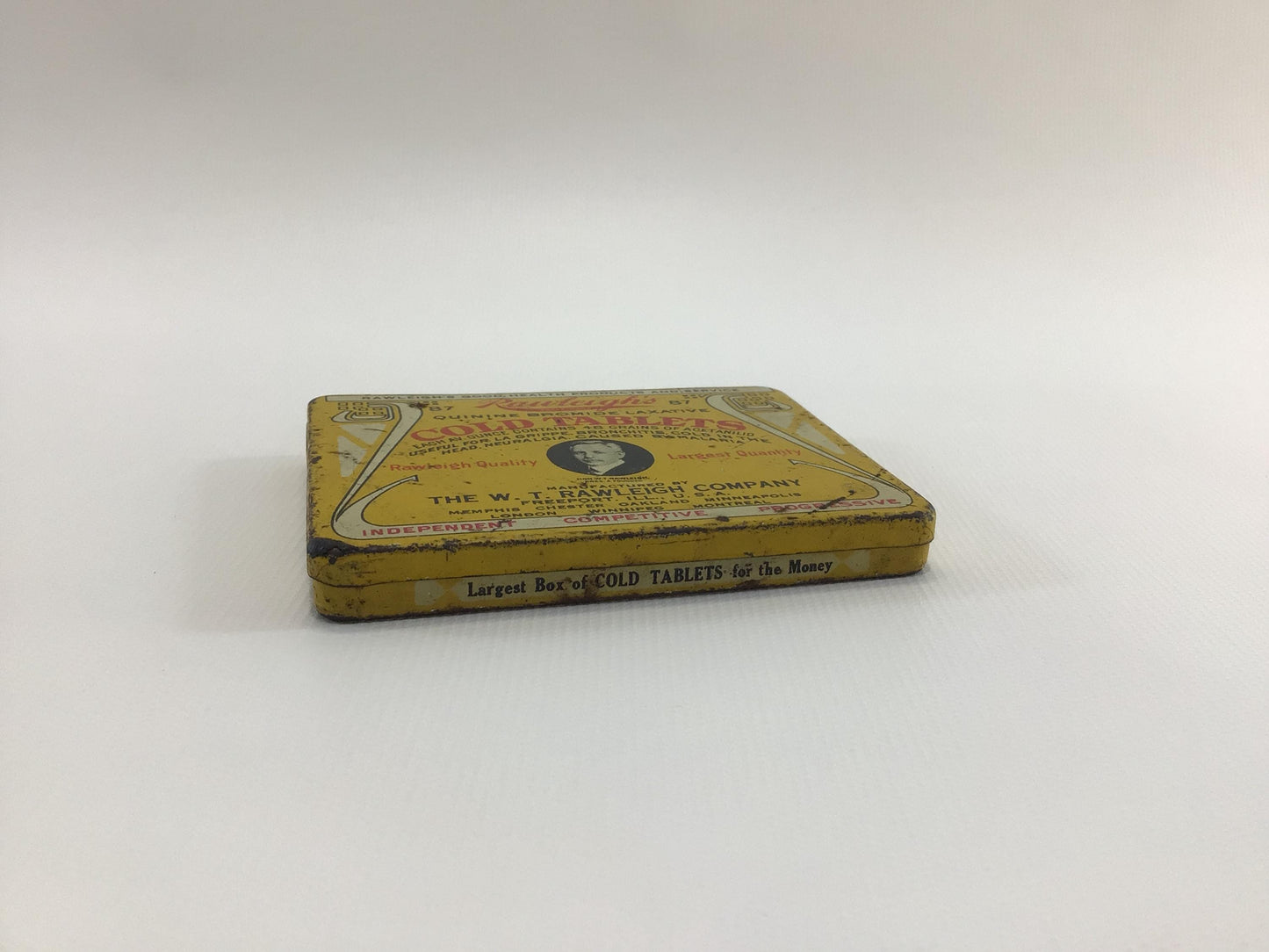 Advertising Tin Rawleigh's Cold Tablets Vintage Over the Counter Pharmacy Ephemera