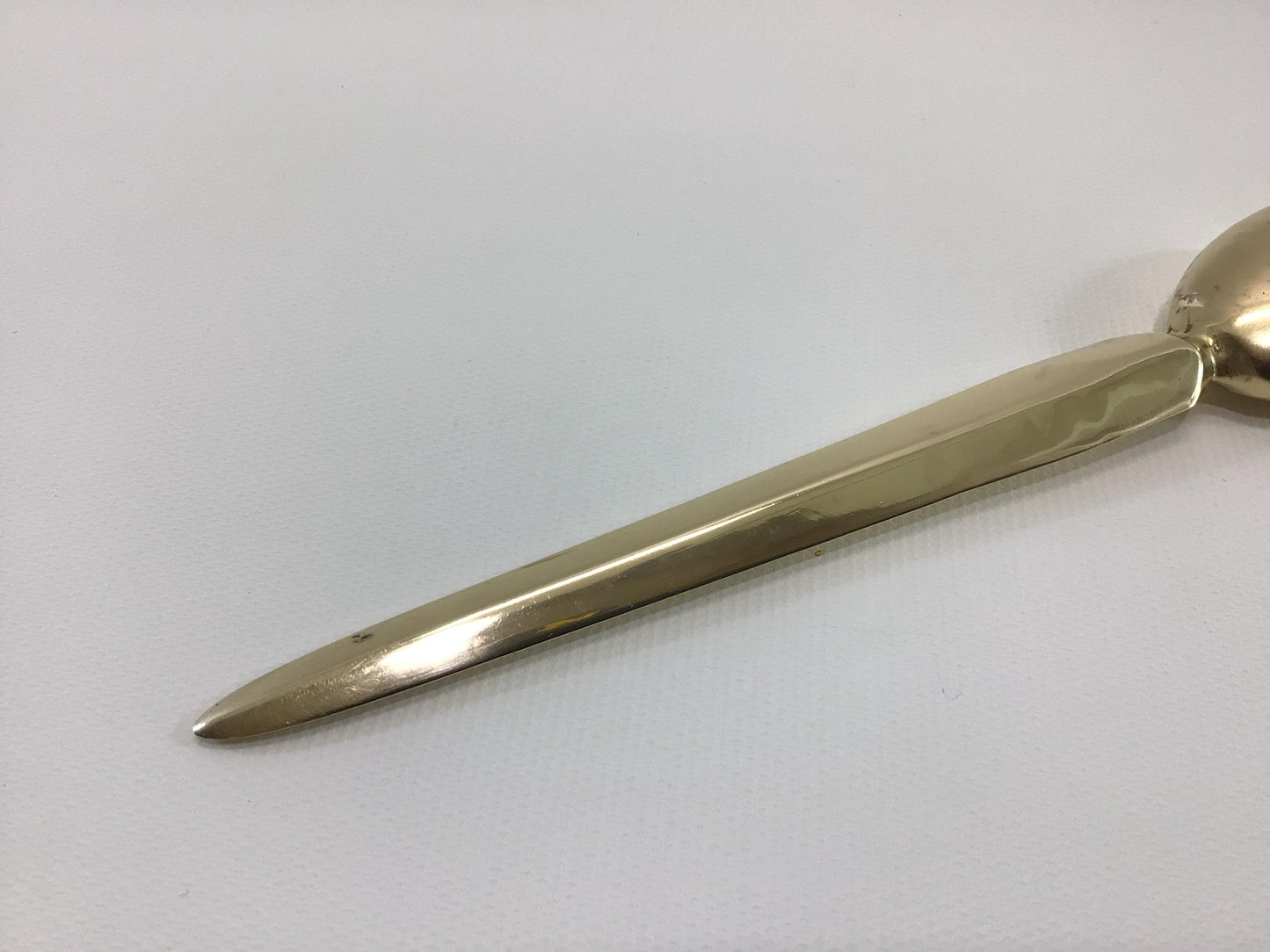 Brass 7" Apple Letter Opener Vintage Desk Accessory