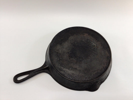 Cast Iron Skillet Miami No. 8 with Heat Ring Antique Country Kitchen Cookware