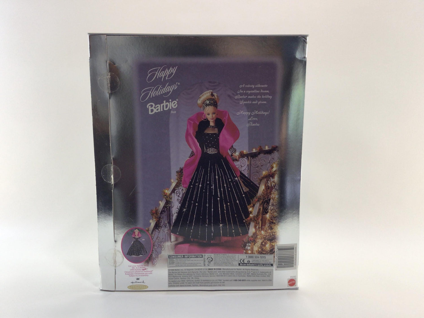 Happy Holidays Barbie Special Edition Fashion Doll 1998 Hallmark Christmas Collectible